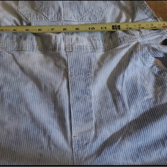 Faherty small overalls organic cotton railroad strip with a tye dye effect - Picture 11 of 11